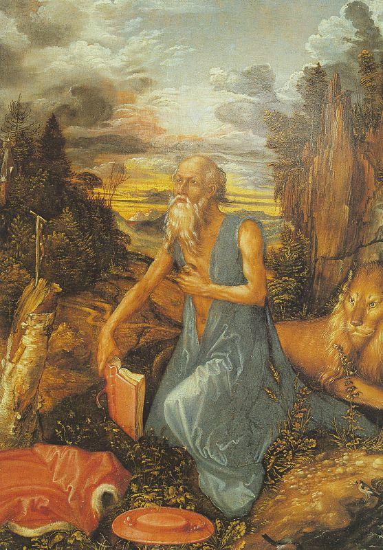Albrecht Durer St.Jerome in the Wilderness Sweden oil painting art